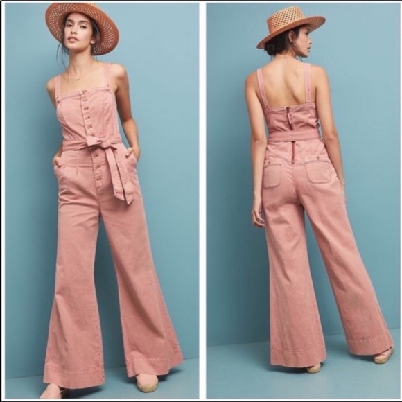 Anthropologie Pants - Anthropologie Pink Pilcro Desmond Jumpsuit